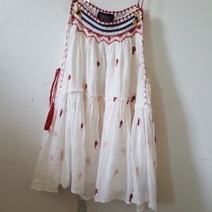 Topshop Cactus Embroidery Summer Blouse